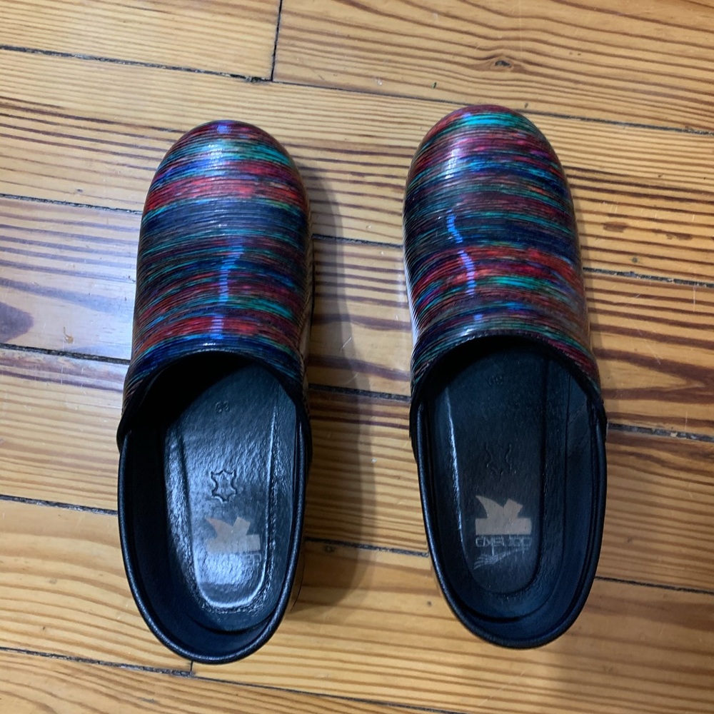 Dansko Xp Clogs Multicolored Stripe - image 2
